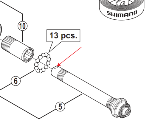 GABIETTA SFERE SHIMANO FH-7800