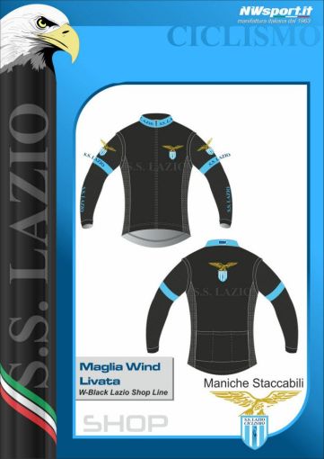 MAGLIA WIND LIVATA SS LAZIO CICLISMO