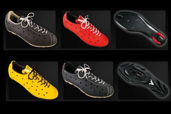 Chaussures De Vélo Vintage VITTORIA En Cuir - Pointure 45 - État Neuf D'époque (N.O.S.) - Années 70/80